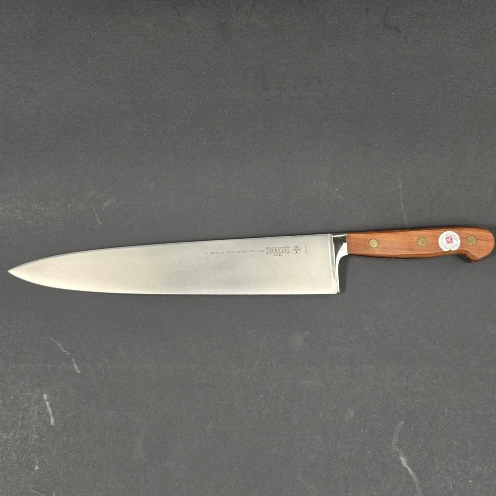 Mundial 2110-10 10in Chefs Knife No-Stain Steel Wood Handle JA Henckels Import